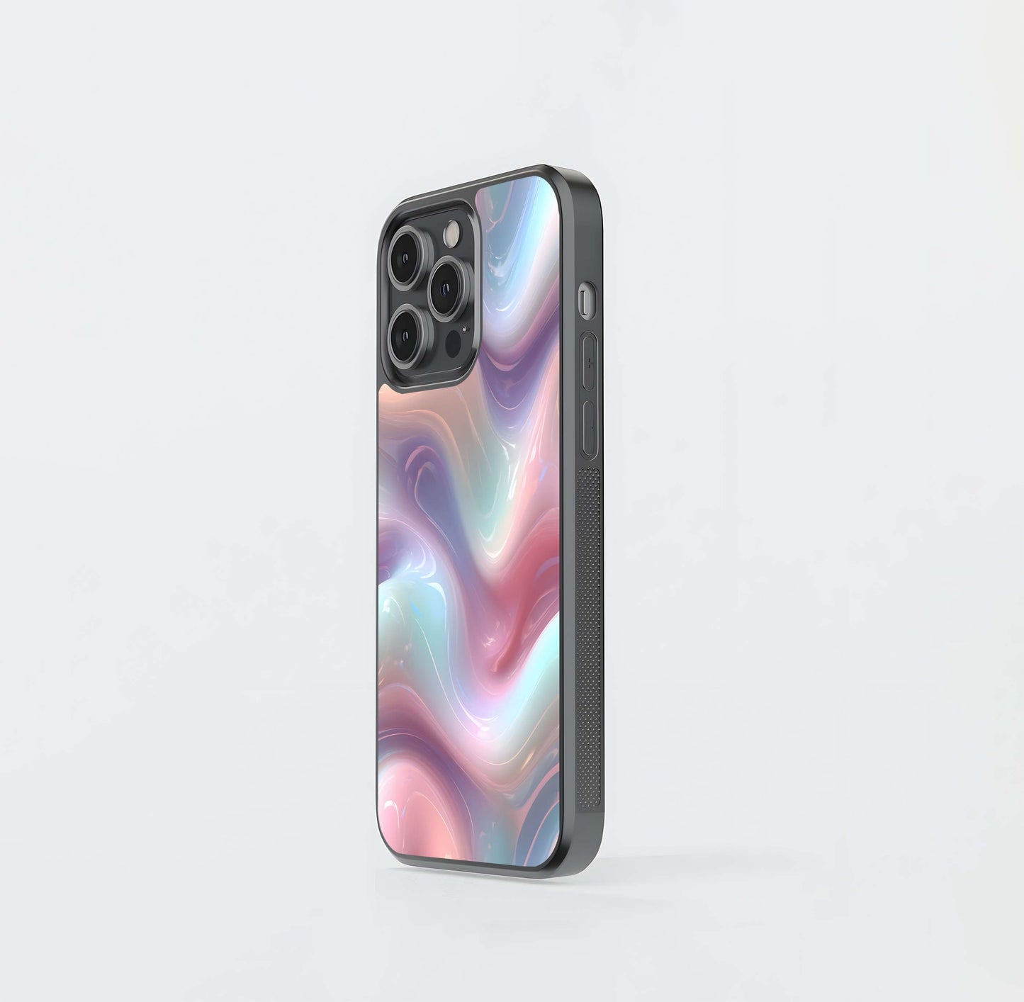 Iridescent Gel Waves Glass Case
