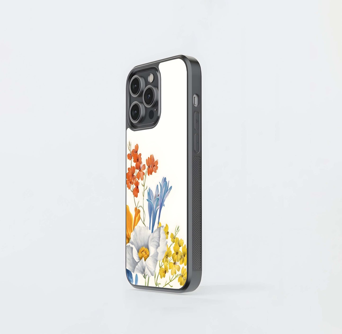 Bright Flowers Palette Glass Case