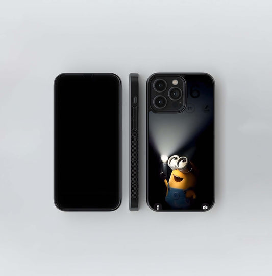 Minion with Flashlight Glass Case