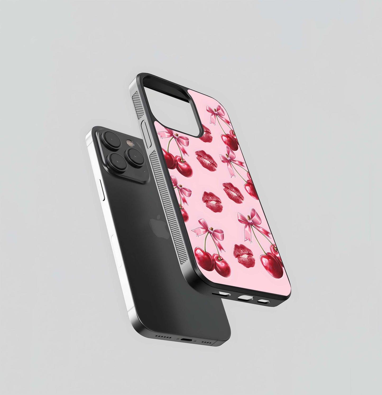 Cherry With Lips Glass Case