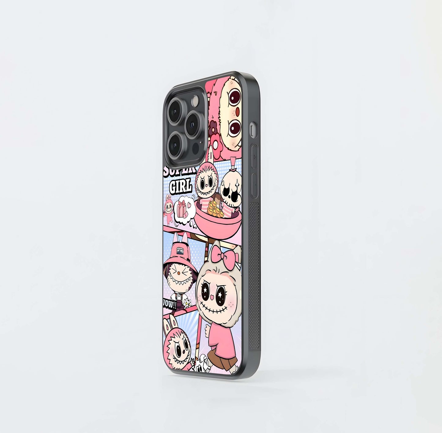Aesthetic Labubu Glass Case