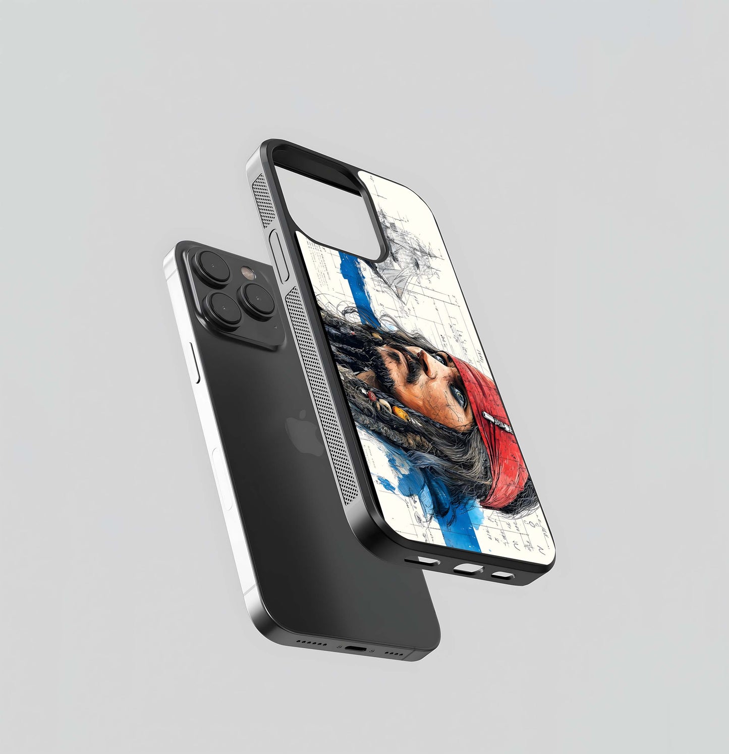 Captain's Blueprint Glass Case