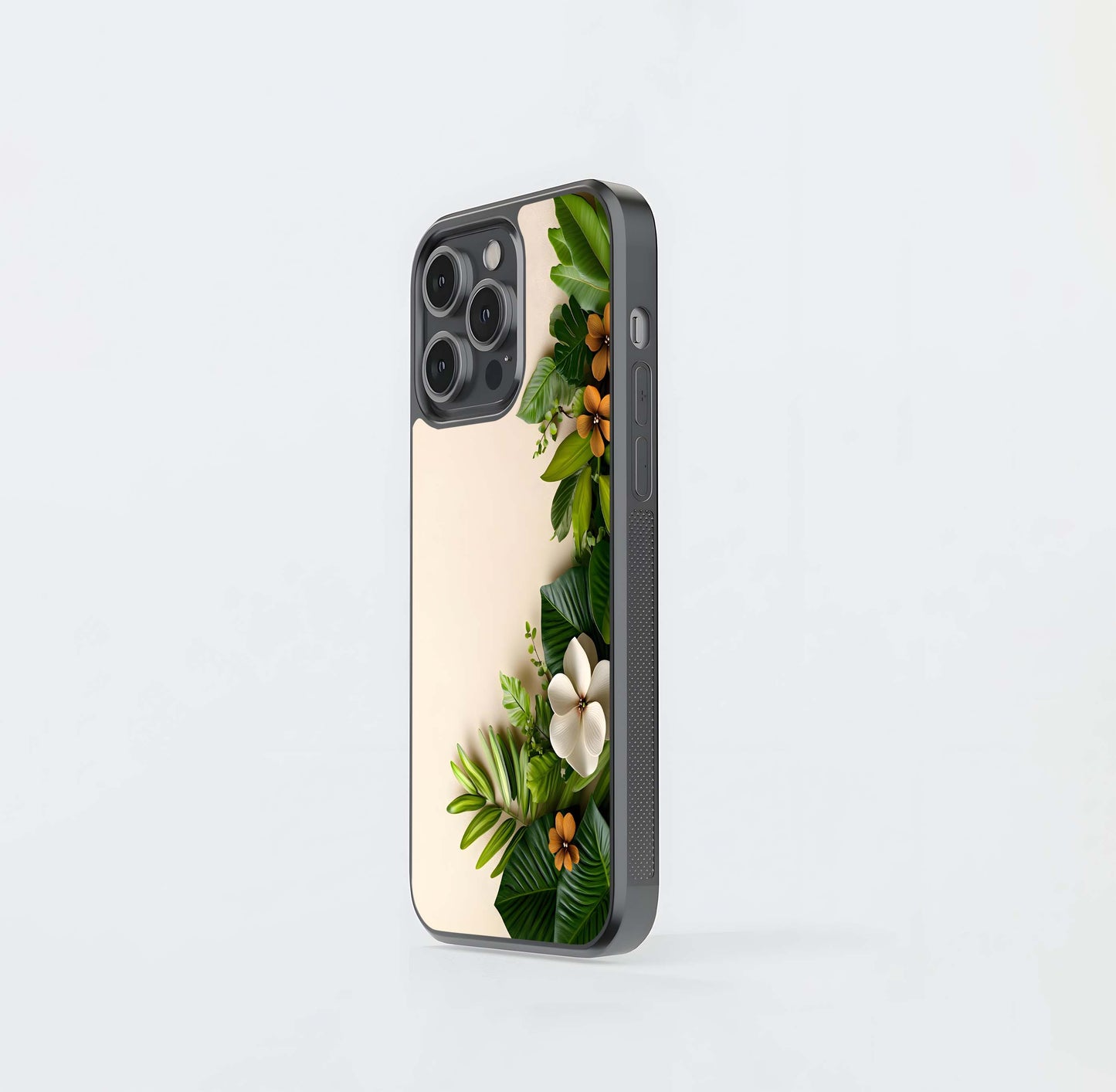 Tropical Corner Bloom Glass Case