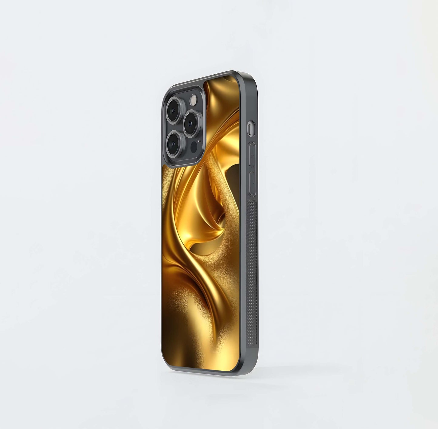 Liquid Gold Silk Glass Case
