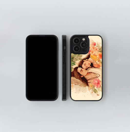 Love and devotion Ram and sita Glass Case