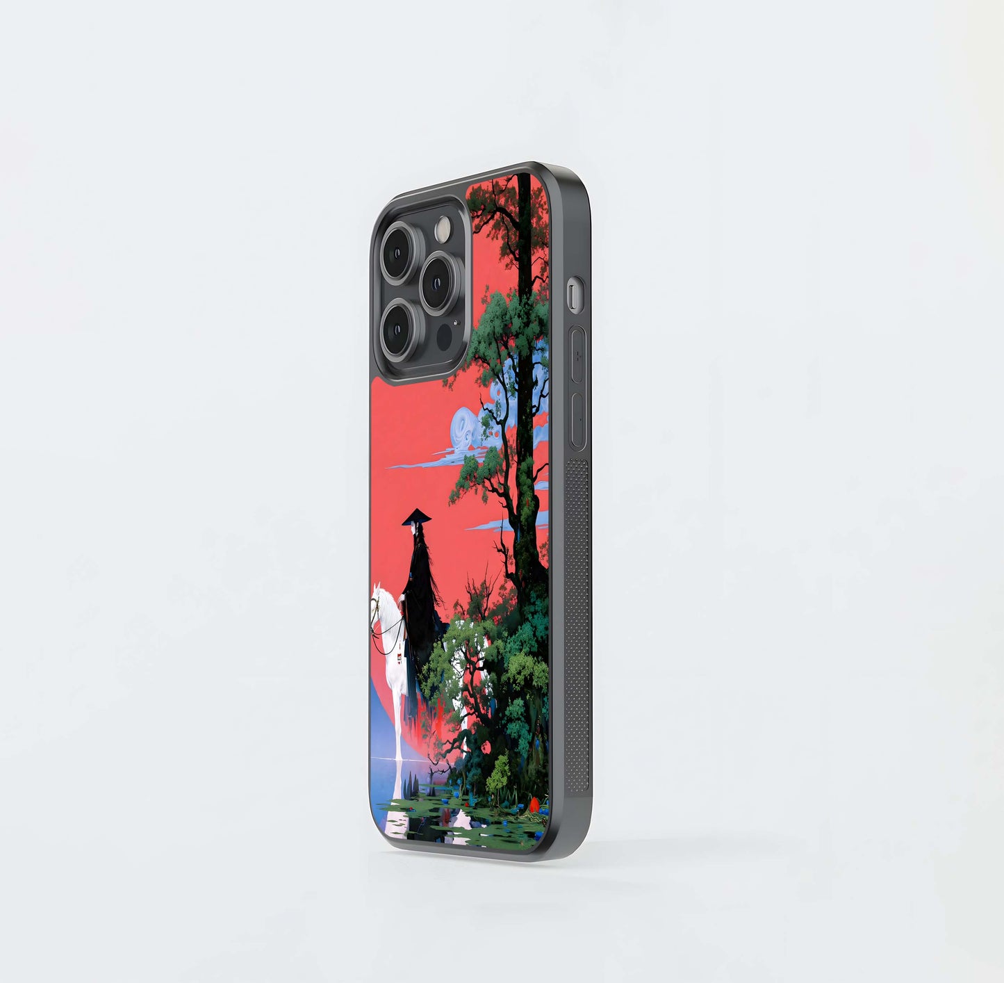 Crimson Samurai Glass Case