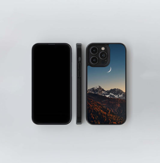 Autumn Mountain Crescent Glass Case