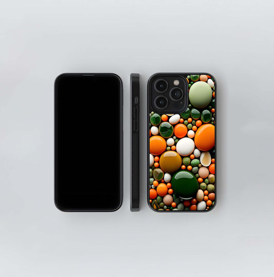 Lustrous Jewel Tones Glass Case