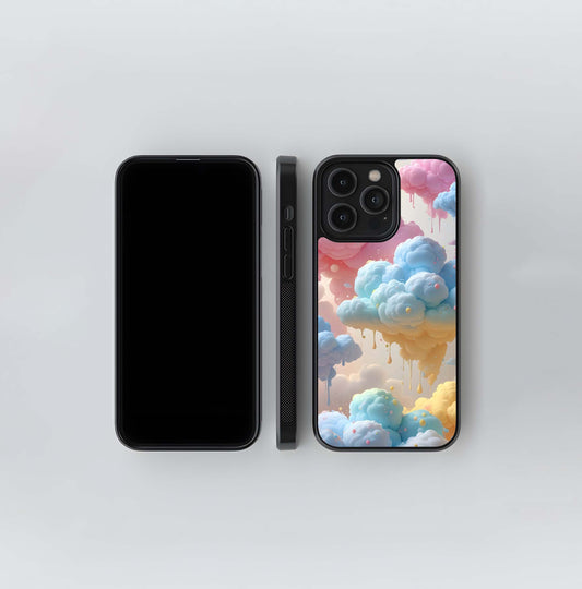 Melting Pastel Cloudscape Glass Case