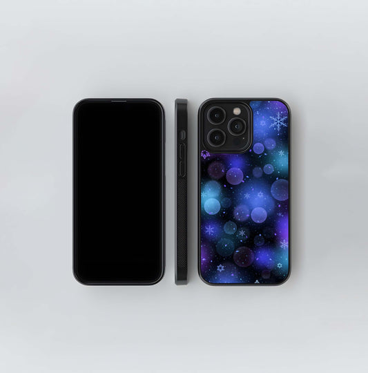 Midnight Winter Bokeh Glass Case