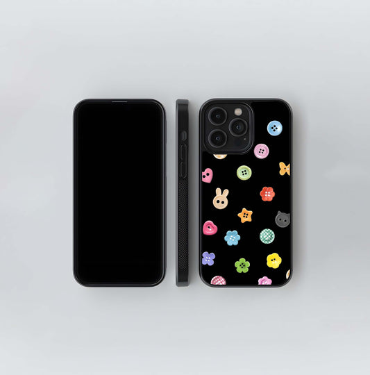 Button Joy Pop Glass Case