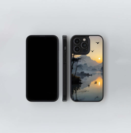 Misty Mountain Serenity Glass Case