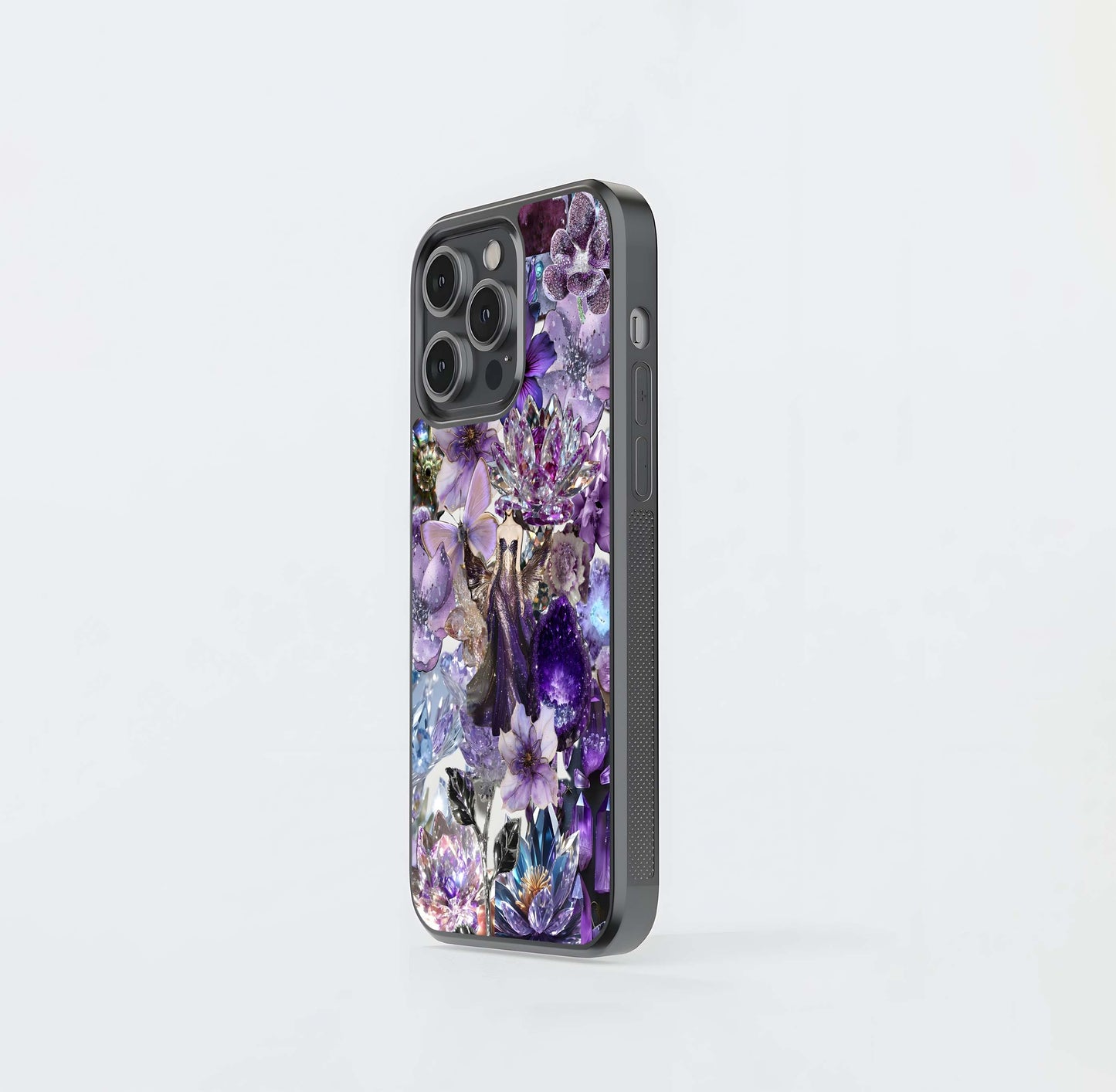 Crystal Bloom Glass Case