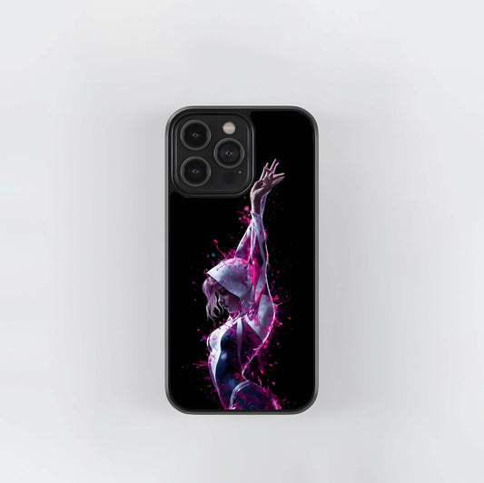 Spider-Gwen Ink Splash Glass Case