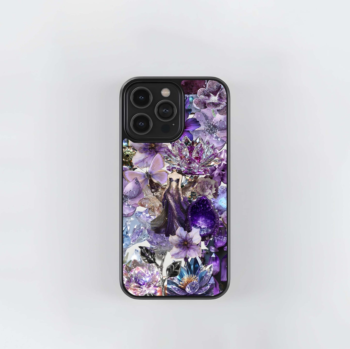 Crystal Bloom Glass Case