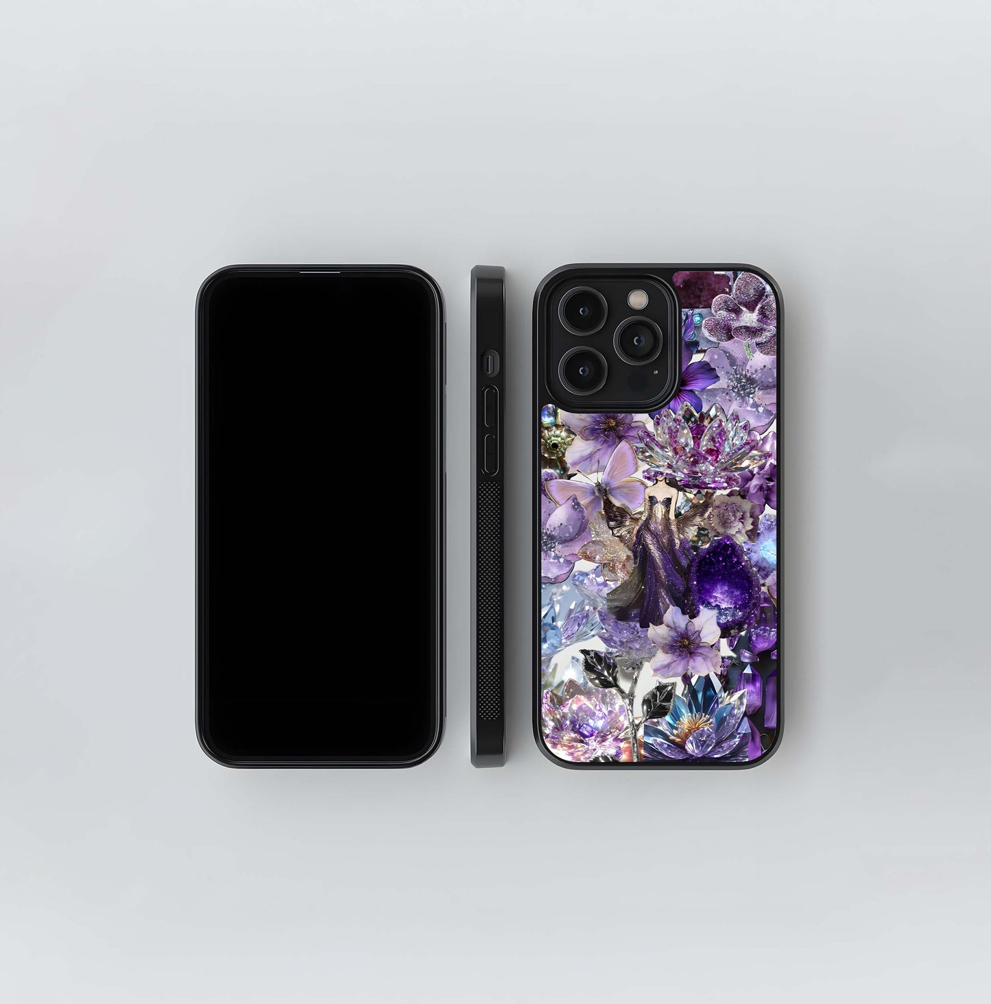 Crystal Bloom Glass Case
