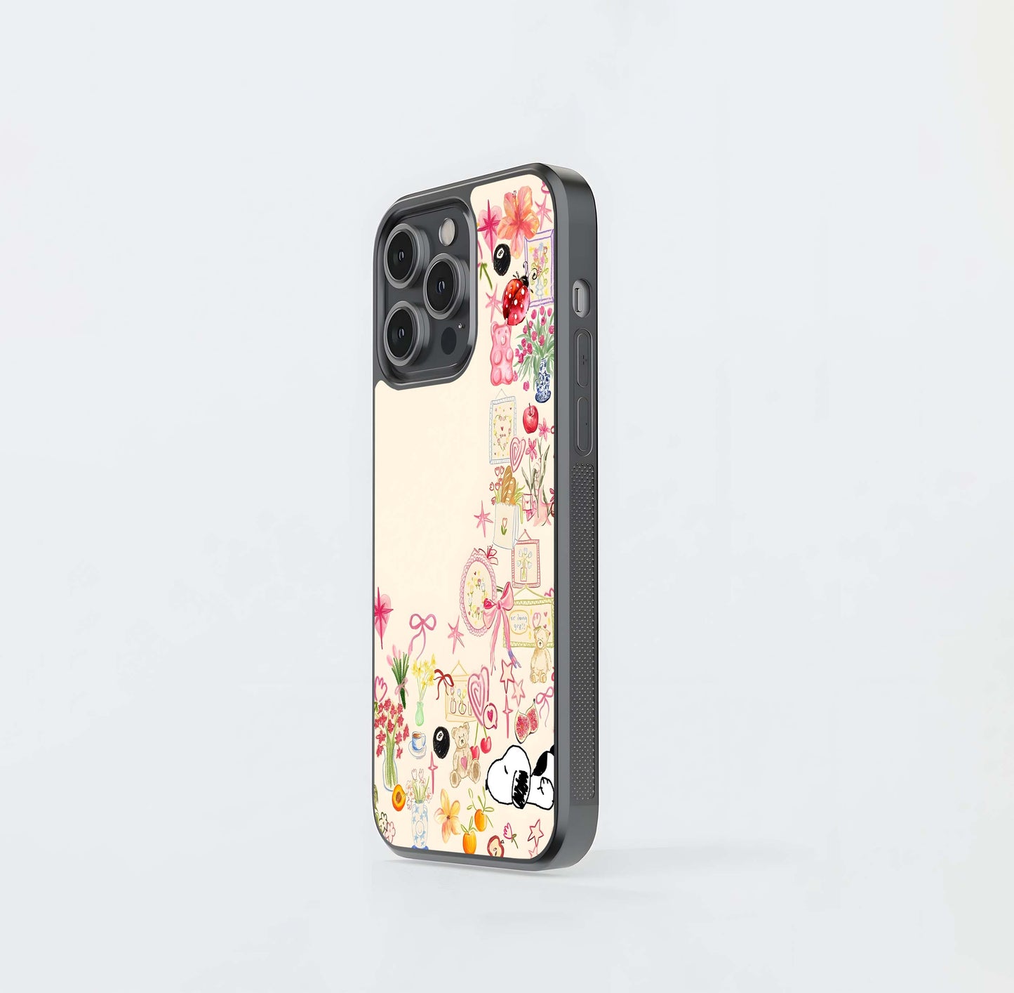Aesthetic Object & Snoopy Glass Case