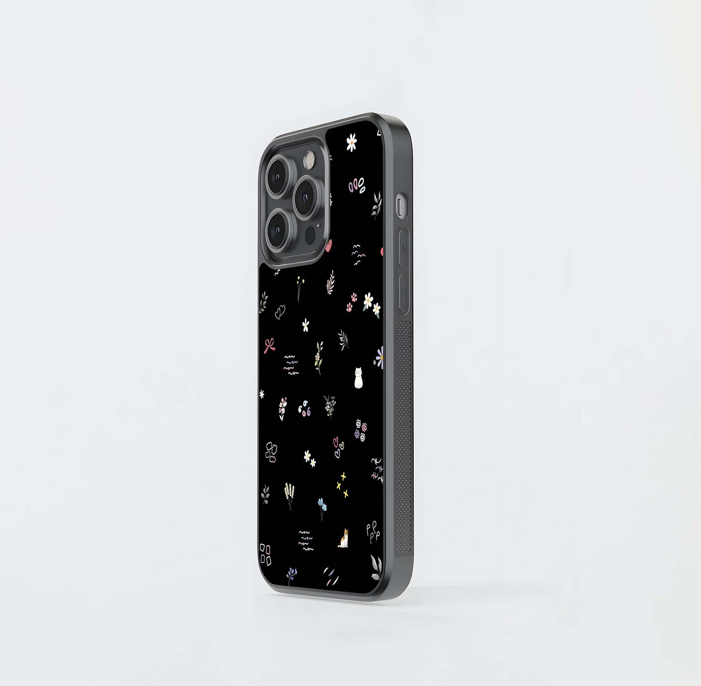Aesthetic Objects & Black Background Glass Case