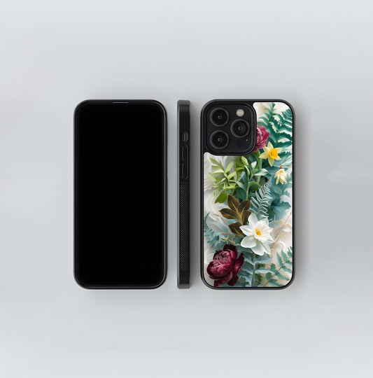 Baroque Botanical Cascade Glass Case