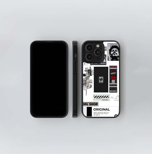 Music Collage Glass Case