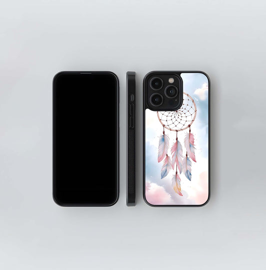 Catching Feathered Wishes Glass Case