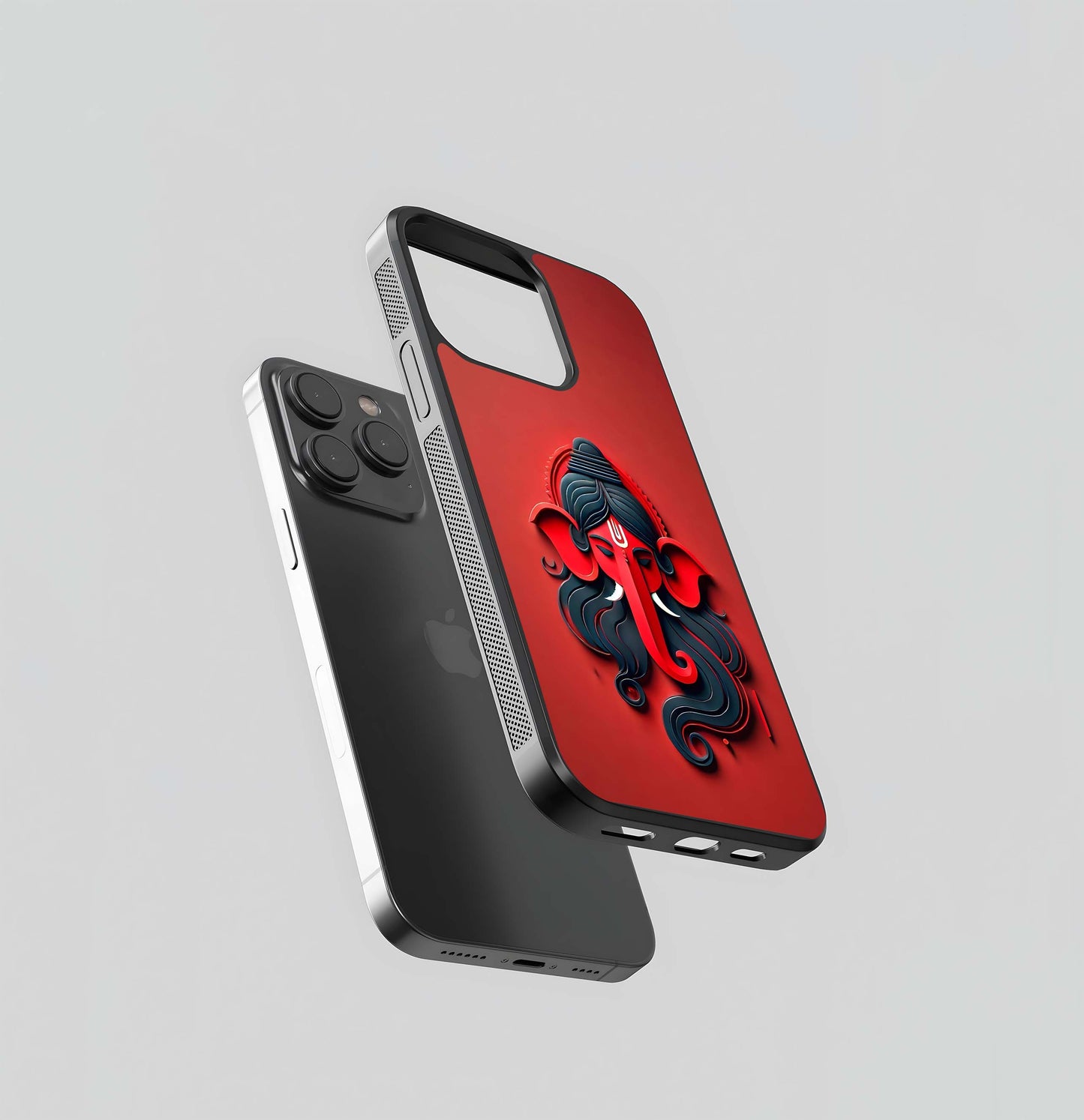 The Crimson Ganesha Glass Case