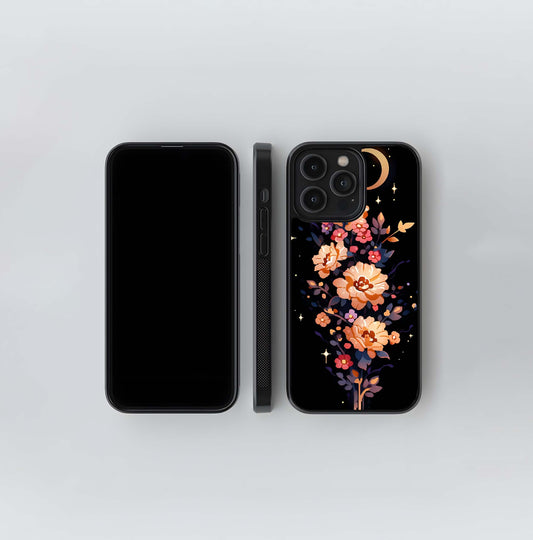 Moonlit Florals Moon Glass Case