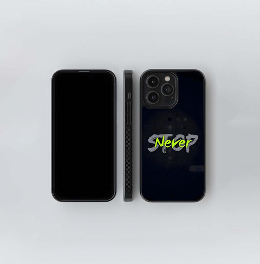 Never Stop Glass Case
