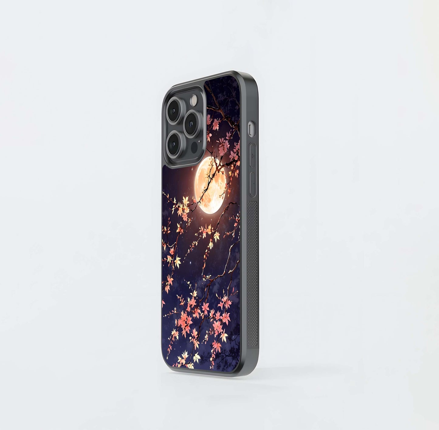 Moonlit Sakura Glow Glass Case