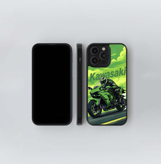 Green Kawasaki Glass Case