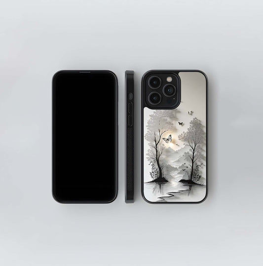 Paper-Cut Moonlight Grove Glass Case