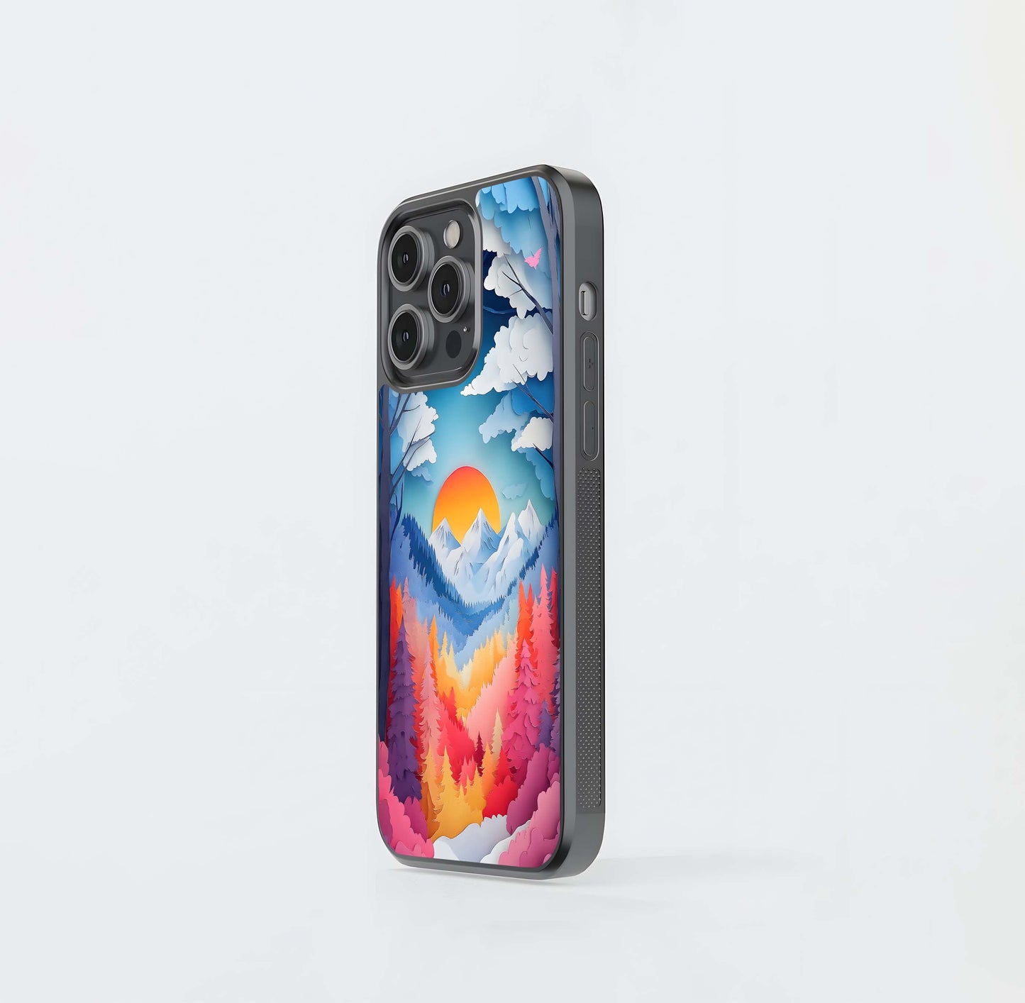 Dreamy Sunset Pines Glass Case / Cover