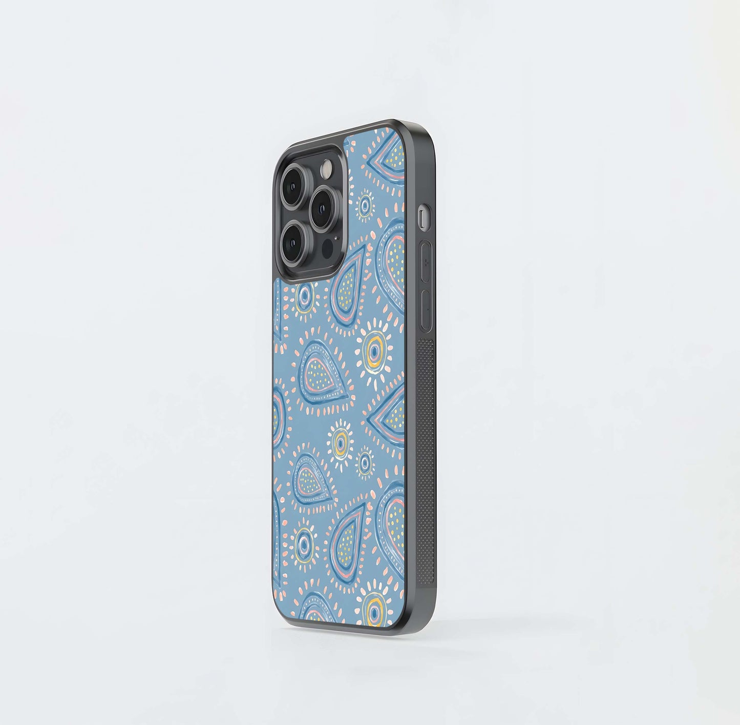 Paisley Sky Delight Pattern Glass Case