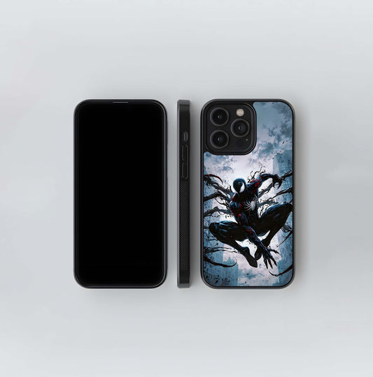 Venom Suit Spider-Man Glass Case