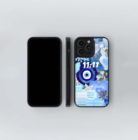 Blue Aesthetic Moodboard 11:11 Glass Case