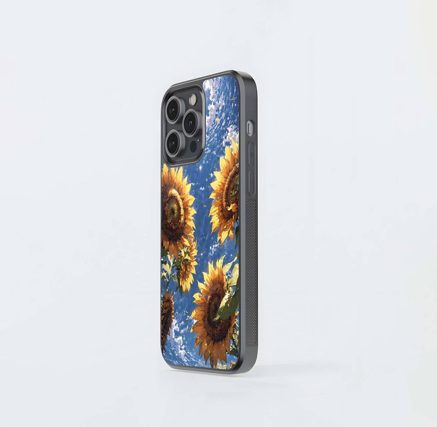 Heavenly Sunflower Rise Glass Case