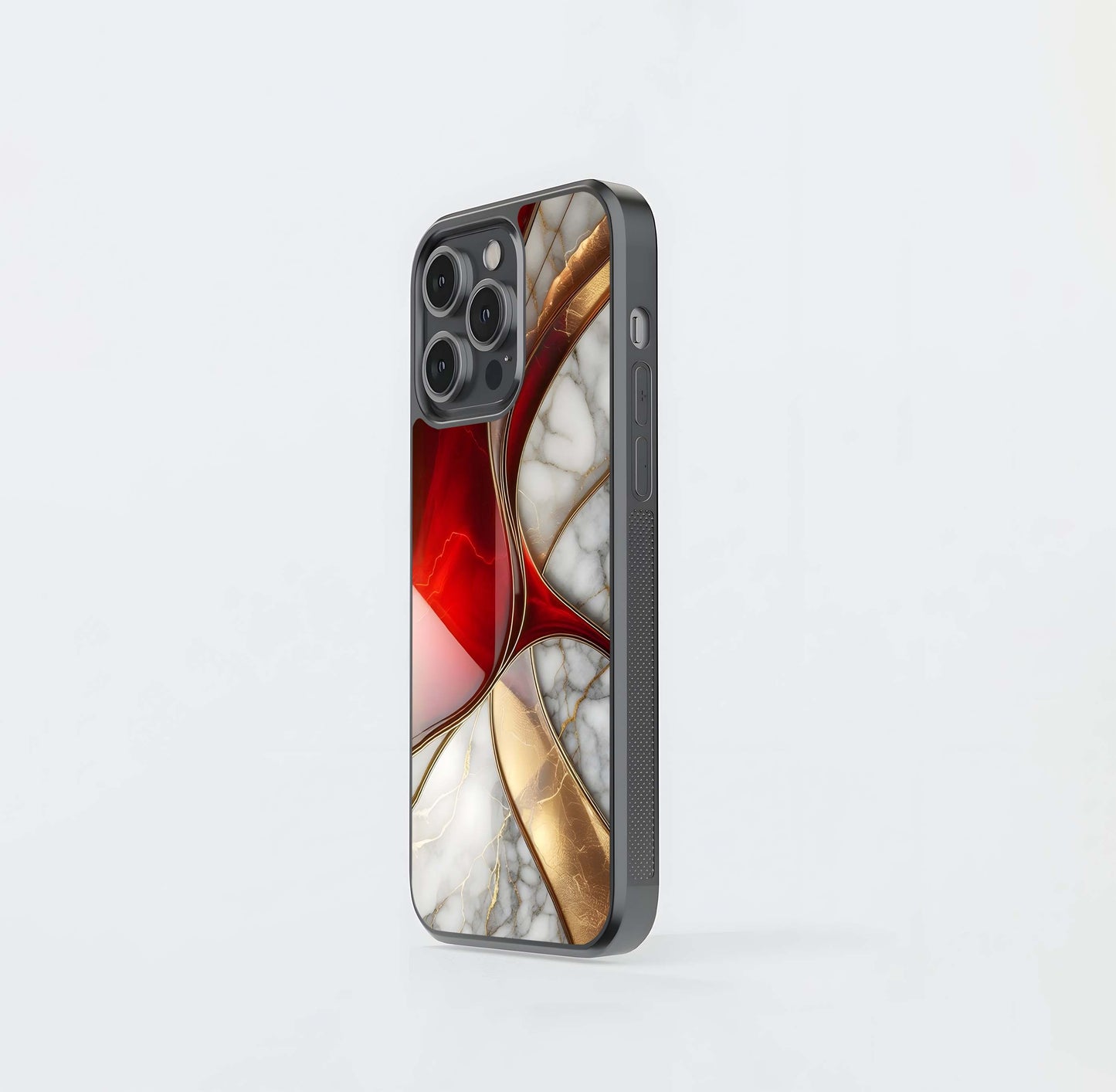 Pink & Aqua Liquid Ribbon Glass Case