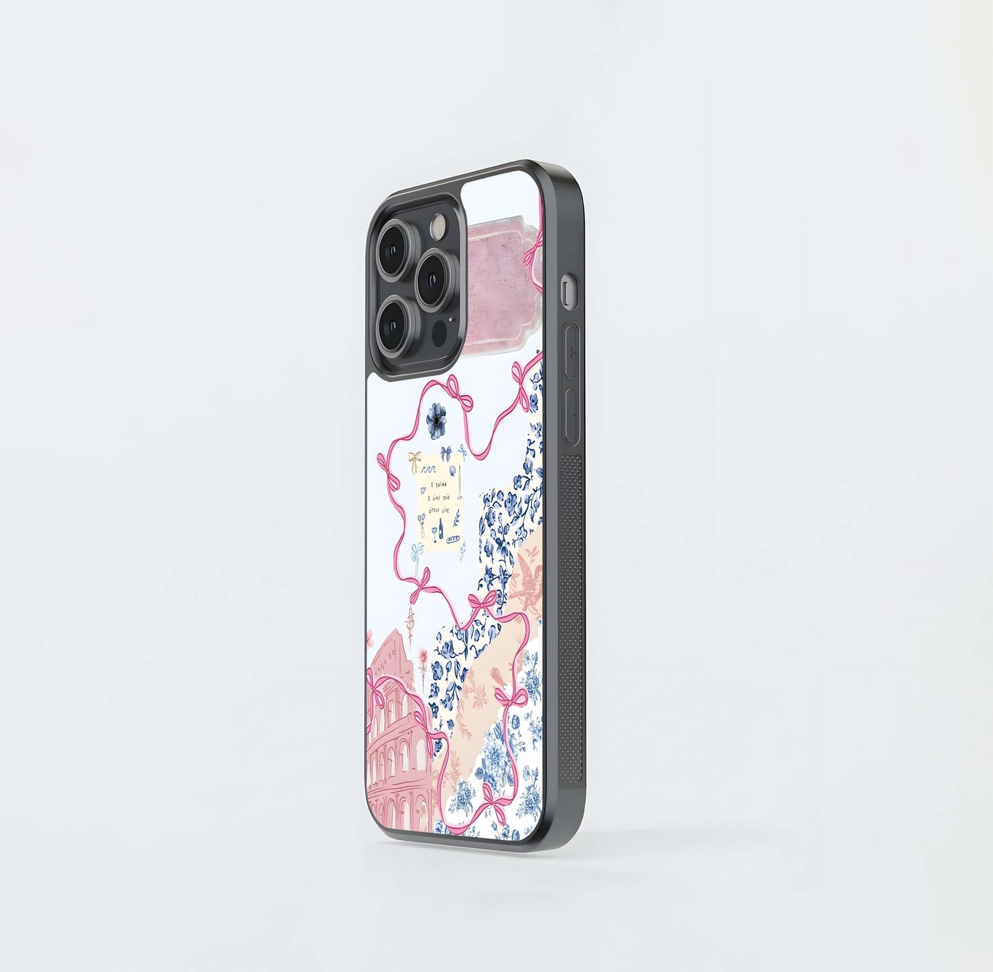 Aesthetic Sprout Bow Glass Case