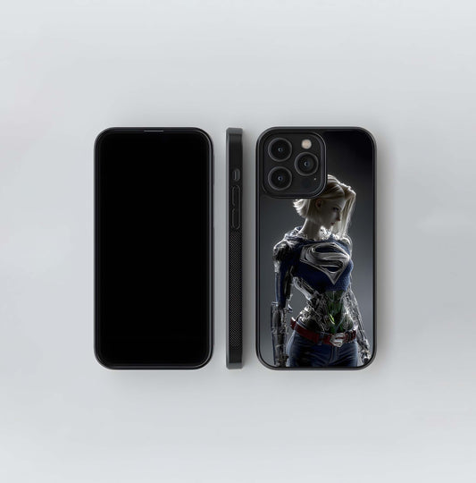 Cyber Supergirl Glass Case