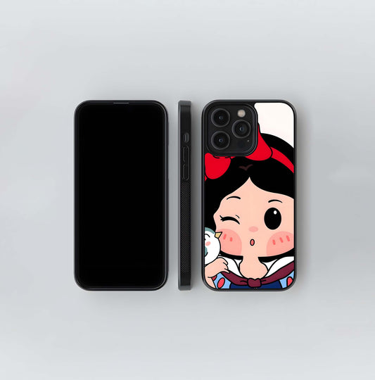 Felt Cutout Cat Landscape Glass Case