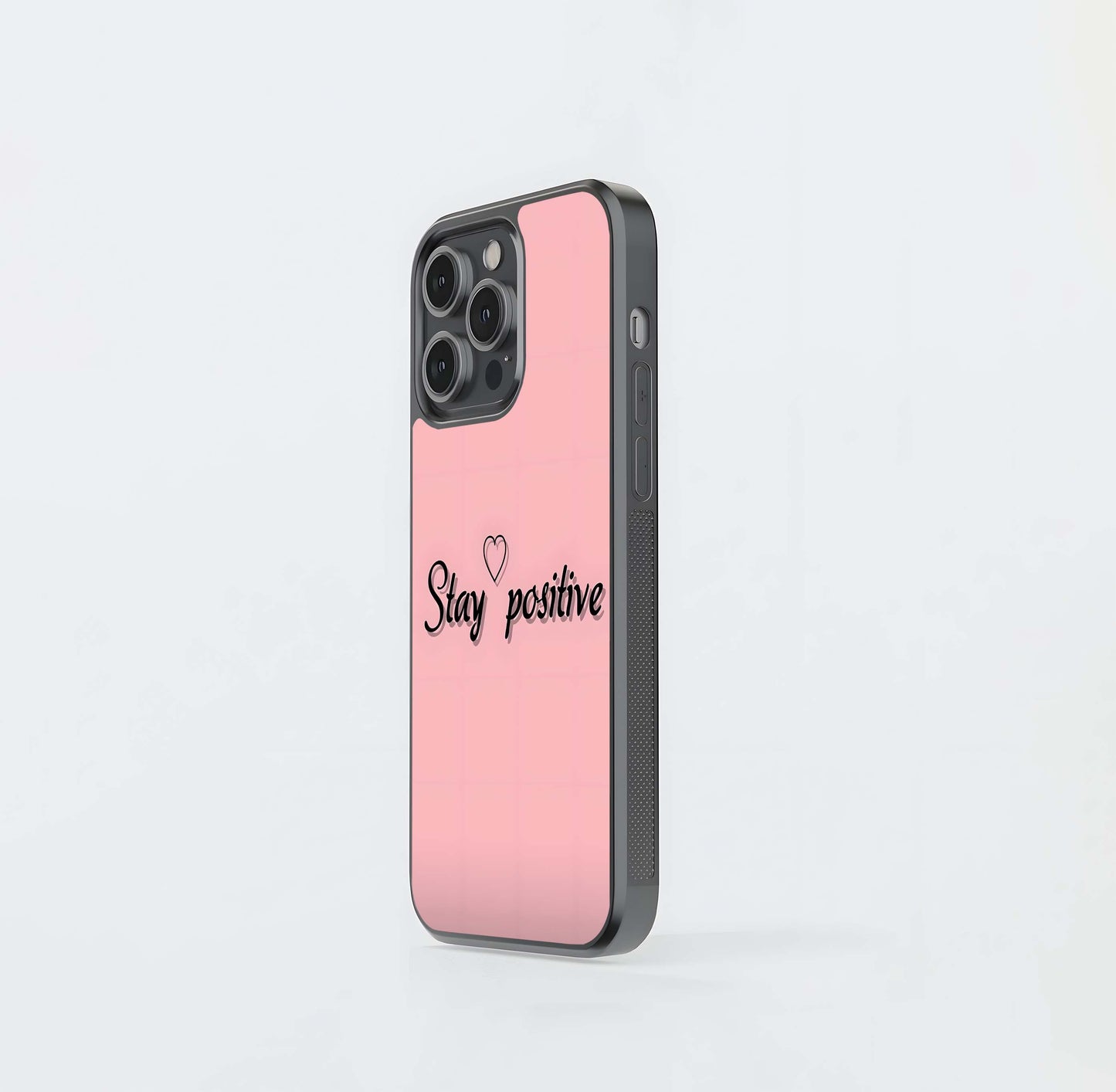 Pink Positive Vibe Glass Case