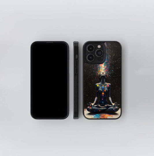The Galaxy Yogi Glass Case