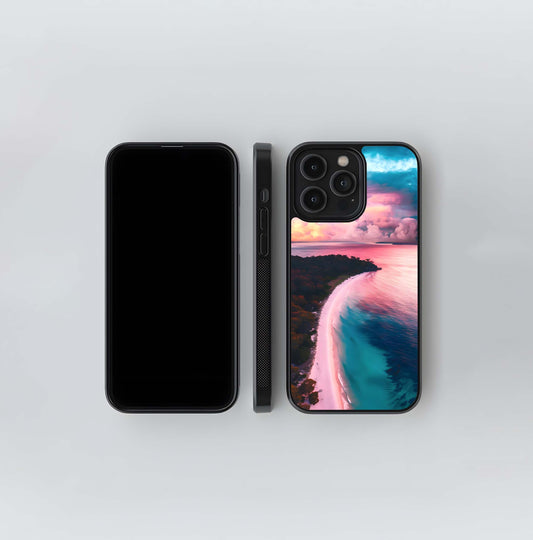 Pink Shoreline Cove Glass Case