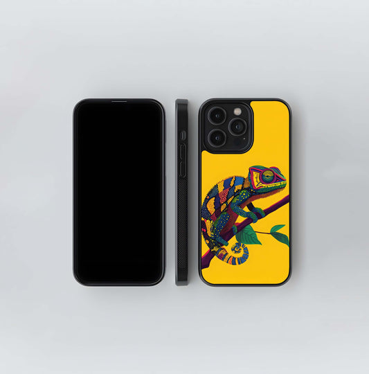 Pop-Art Chameleon Glass Case