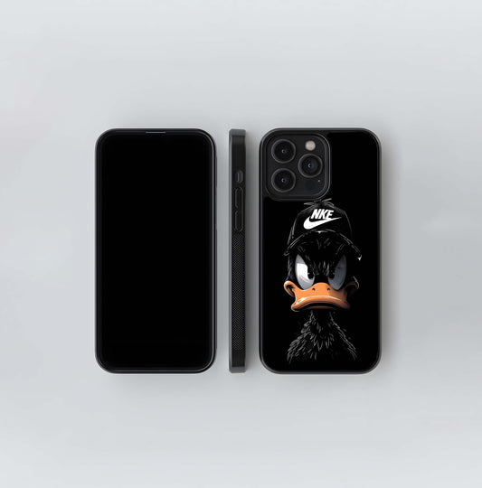 Daffy Duck with Nike Hat Glass Case