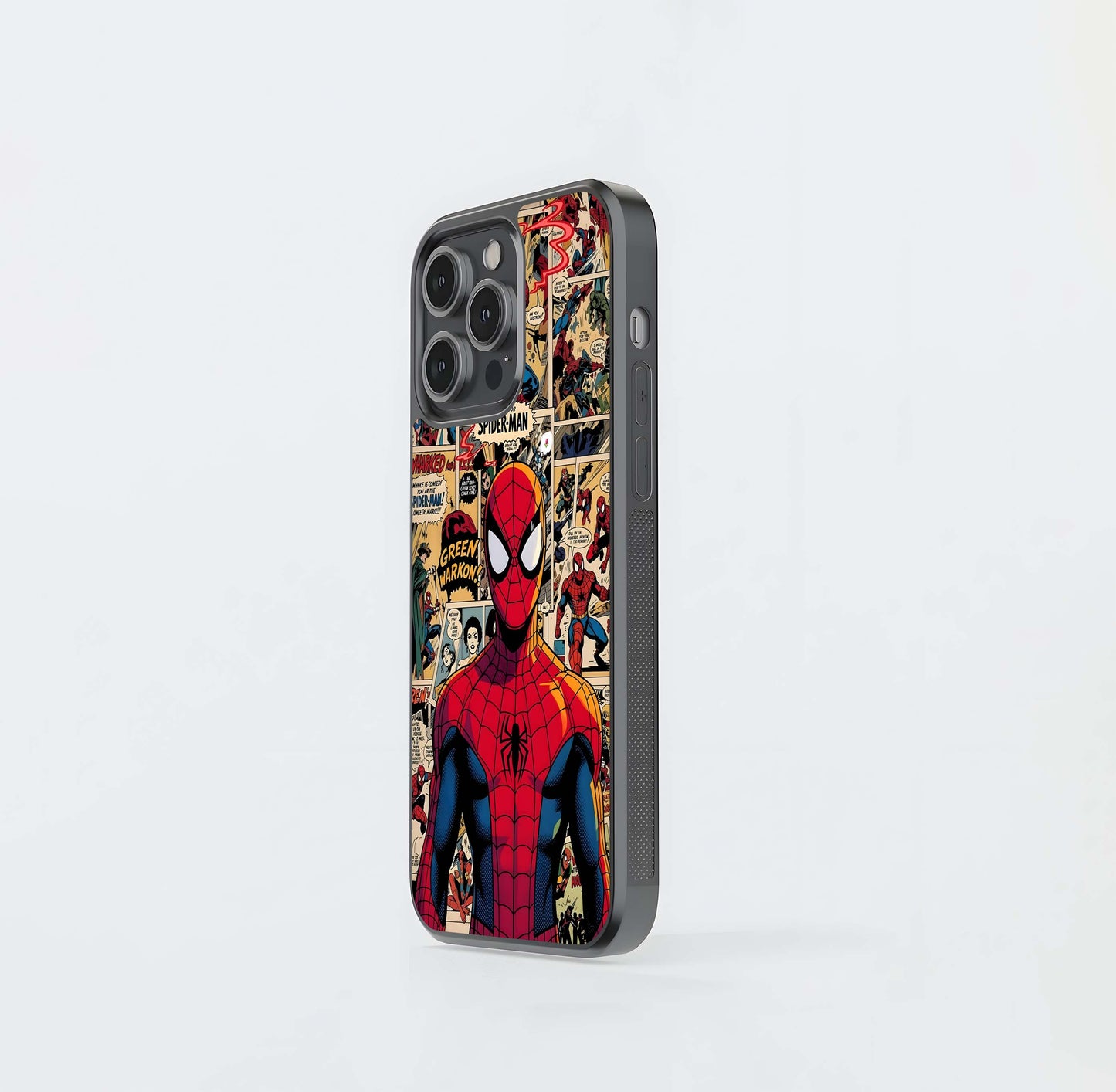 Aesthetic Spider Man Glass Case