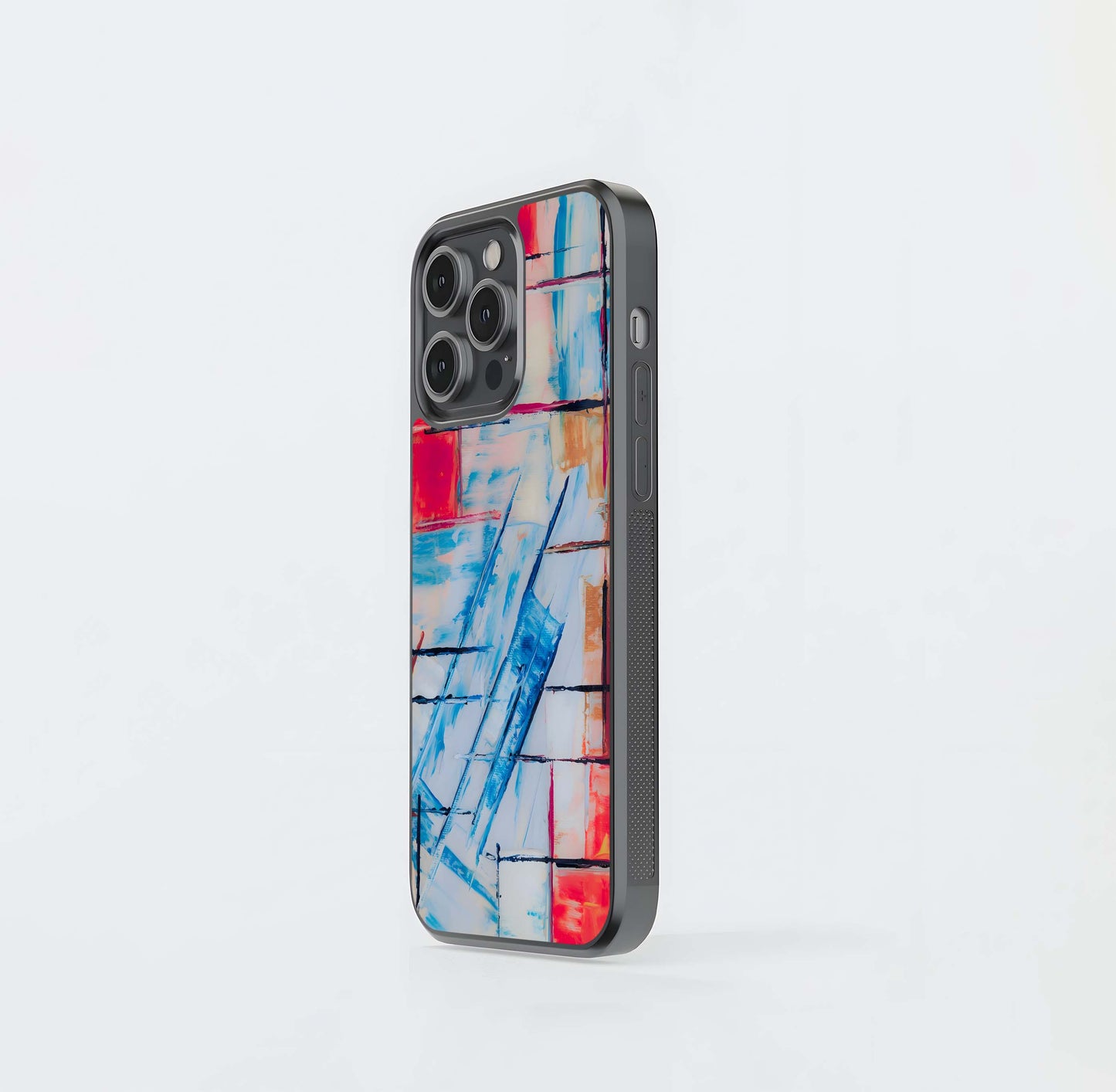 Abstract Grid Expression Glass Case