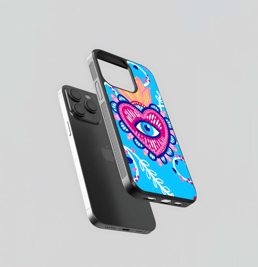 Evil Eye Sky Blue Glass Case / Cover