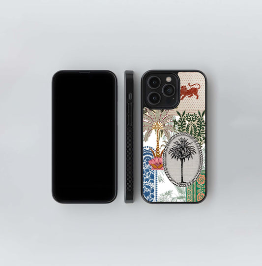 Aesthetic Tropical Tapestry Glass Case
