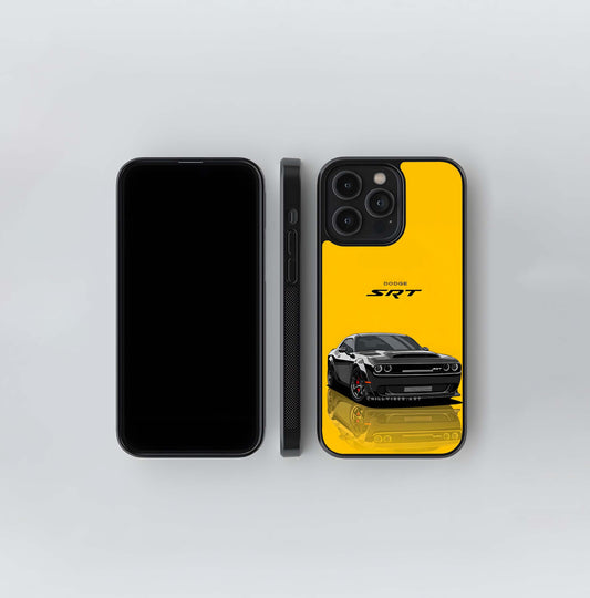 Black SRT Hellcat Vector Glass Case